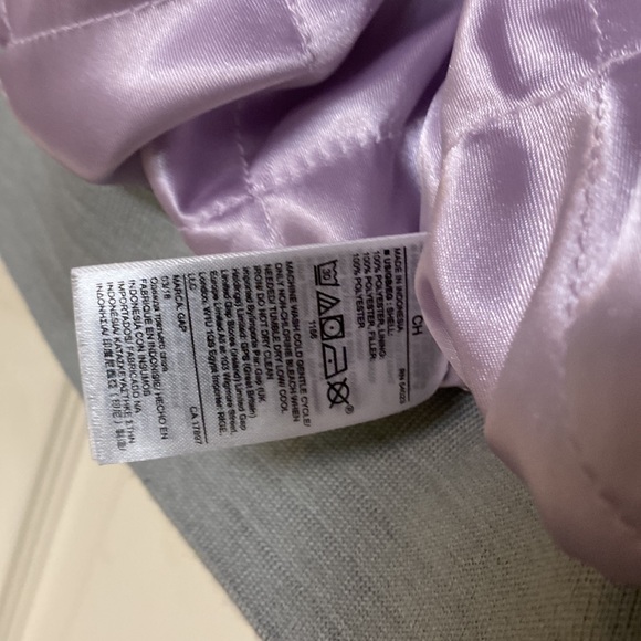 GAP gray insulated bomber  jacket size Small - Picture 8 of 11